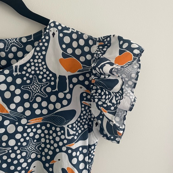 Madam Relove Seagulls Frilly Smock dress size XS - Picture 5 of 8